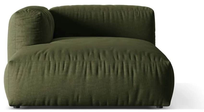 Zielony moduł sofy (lewostronny) Martina – Micadoni Home