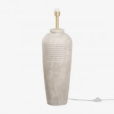 Podstawa Do Lampy Stojącej 65 Cm Z Ceramiki Arondir Distressed White - Sklum