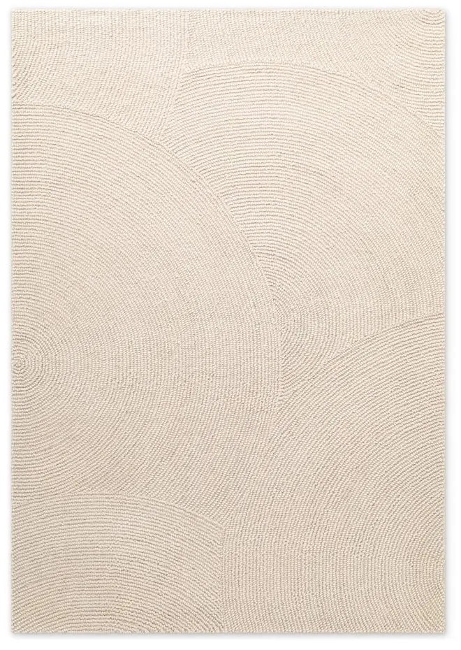 Wełniany dywan tkany ręcznie w jasnym naturalnym kolorze 80x150 cm Eleni Natural White – Hanse Home