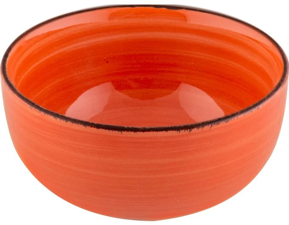 Lamart LT9099 ceramiczna miska Happy, średnica11,5 cm, pomarańczowa
