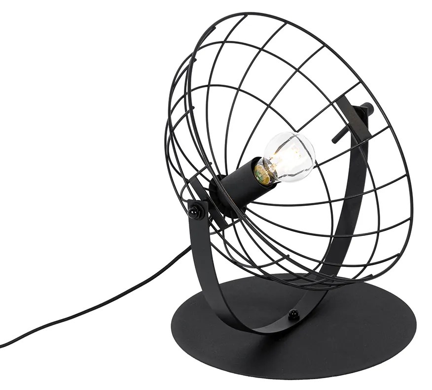 Industrialna lampa stołowa czarna regulowana - Hanze