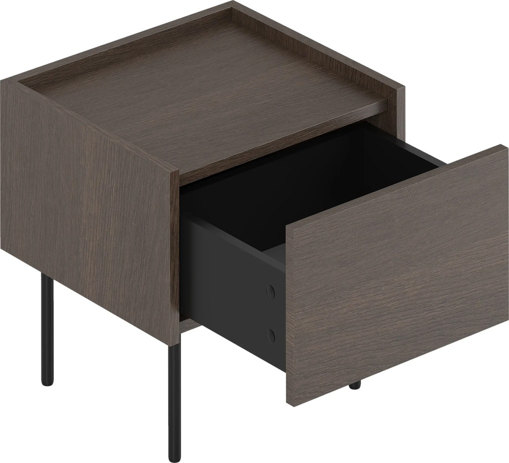 Szafka nocna Dunari z szufladą 45 cm - dąb dunin
