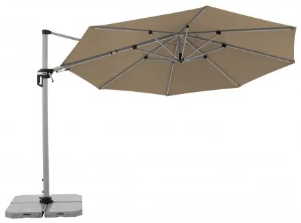 ACTIVE 370 cm - wahadłowy parasol ogrodowy z drążkiem bocznym : Substancja Desen - 846