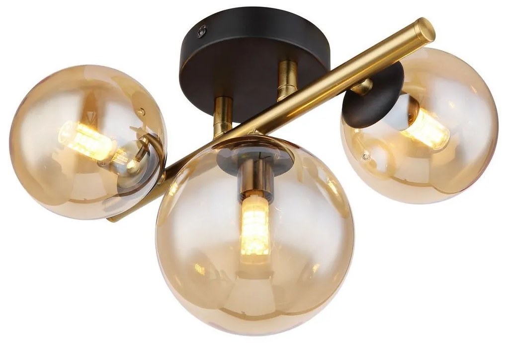 Globo 56135-3W - Lampa sufitowa LED RIHA 3xG9/3,5W/230V mosiądz