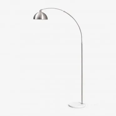 Lampa Podłogowa Diala Z Żelaza Chrome & ↑200 Cm - Sklum