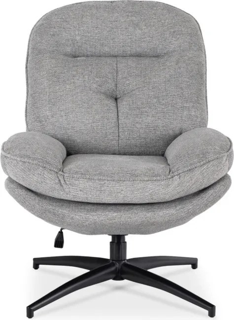 Fotel Wypoczynkowy Obrotowy MESA do Salonu Szary Nowoczesny