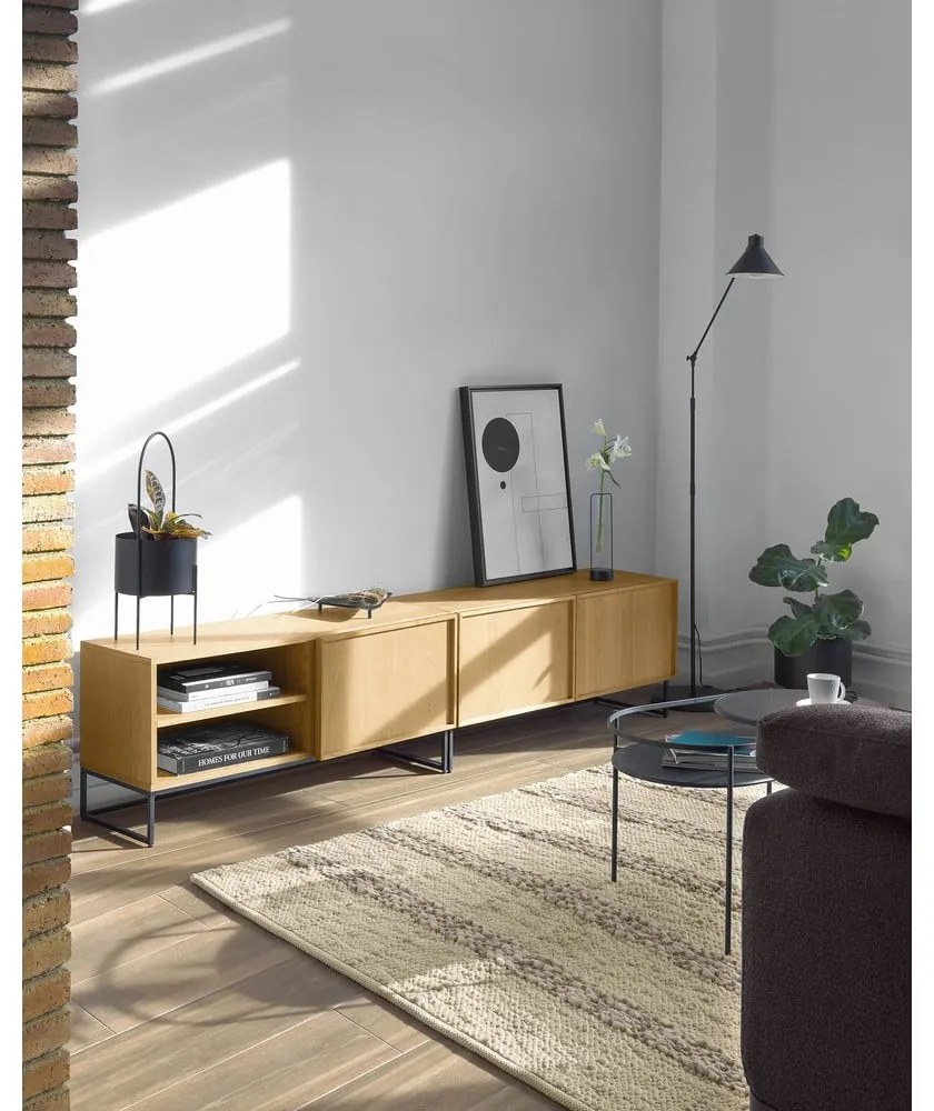 Szafka pod TV w dekorze dębu 112x51 cm Taiana – Kave Home