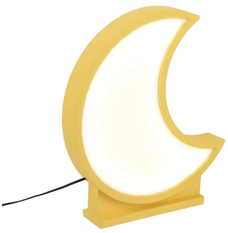 Żółta lampka dziecięca Moon – Candellux Lighting