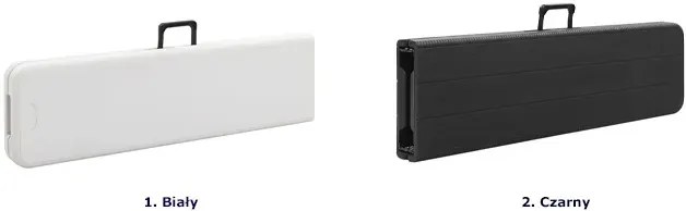 Zestaw białych ławek ogrodowych D6-C56