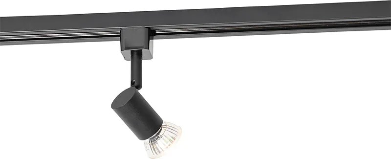 Nowoczesny reflektor szynowy czarny 1-fazowy reflektor szynowy - Jeany