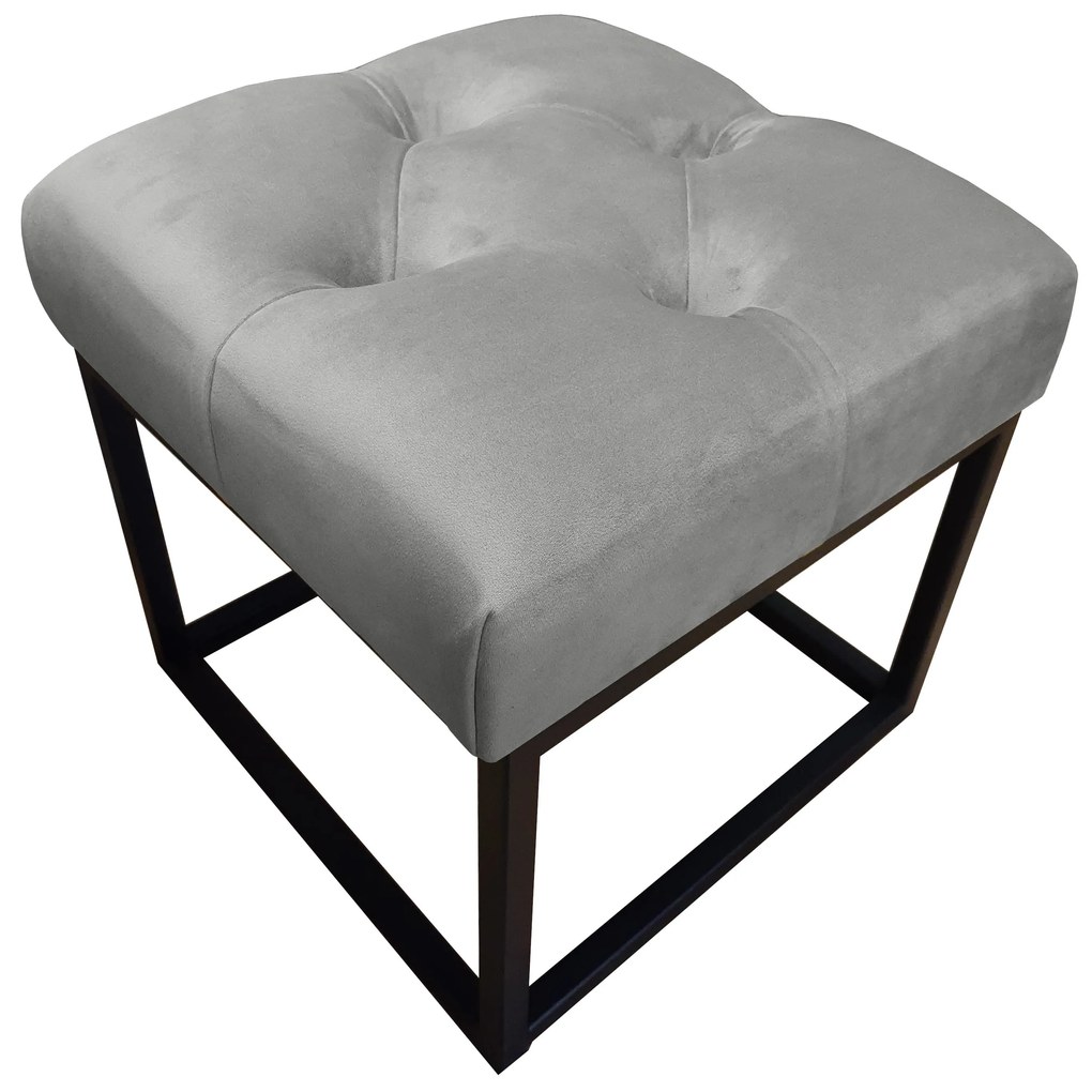 Pufa CHESTERFIELD LOFT ławka podnóżek metal MG17