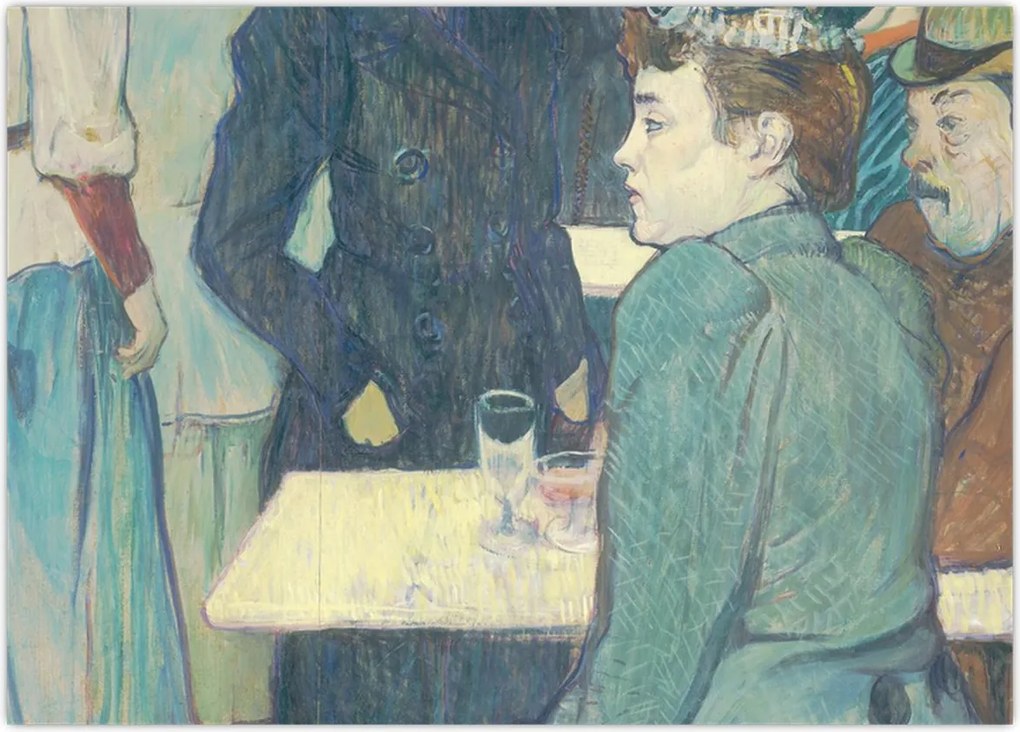 Obraz na szkle - Henri de Toulouse-Lautrec, A Corner of the Moulin de la Galette, reprodukcje (70x50 cm)
