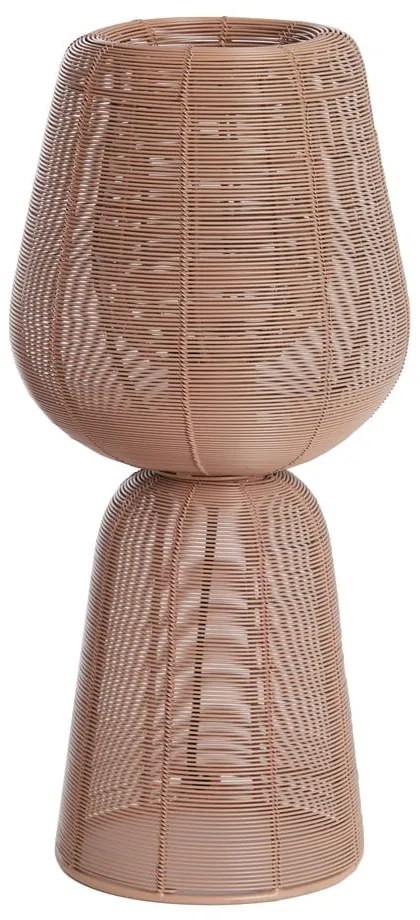 Jasnoczerwona lampa stołowa (wysokość 42 cm) Aboso – Light &amp; Living
