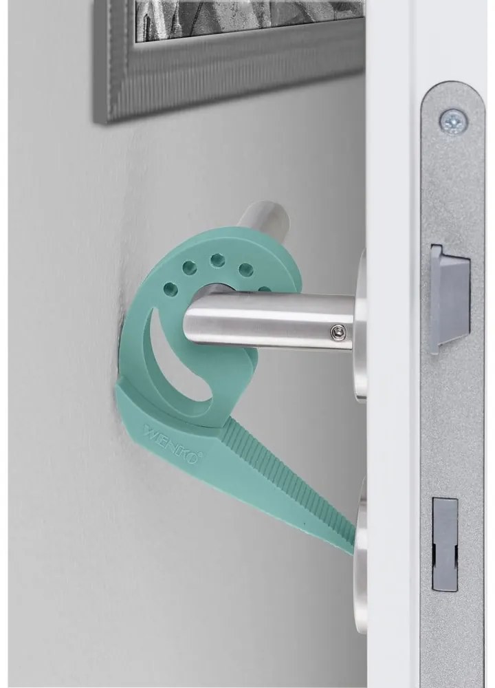 Zielony stoper do drzwi i okien Wenko Multi-STOP®