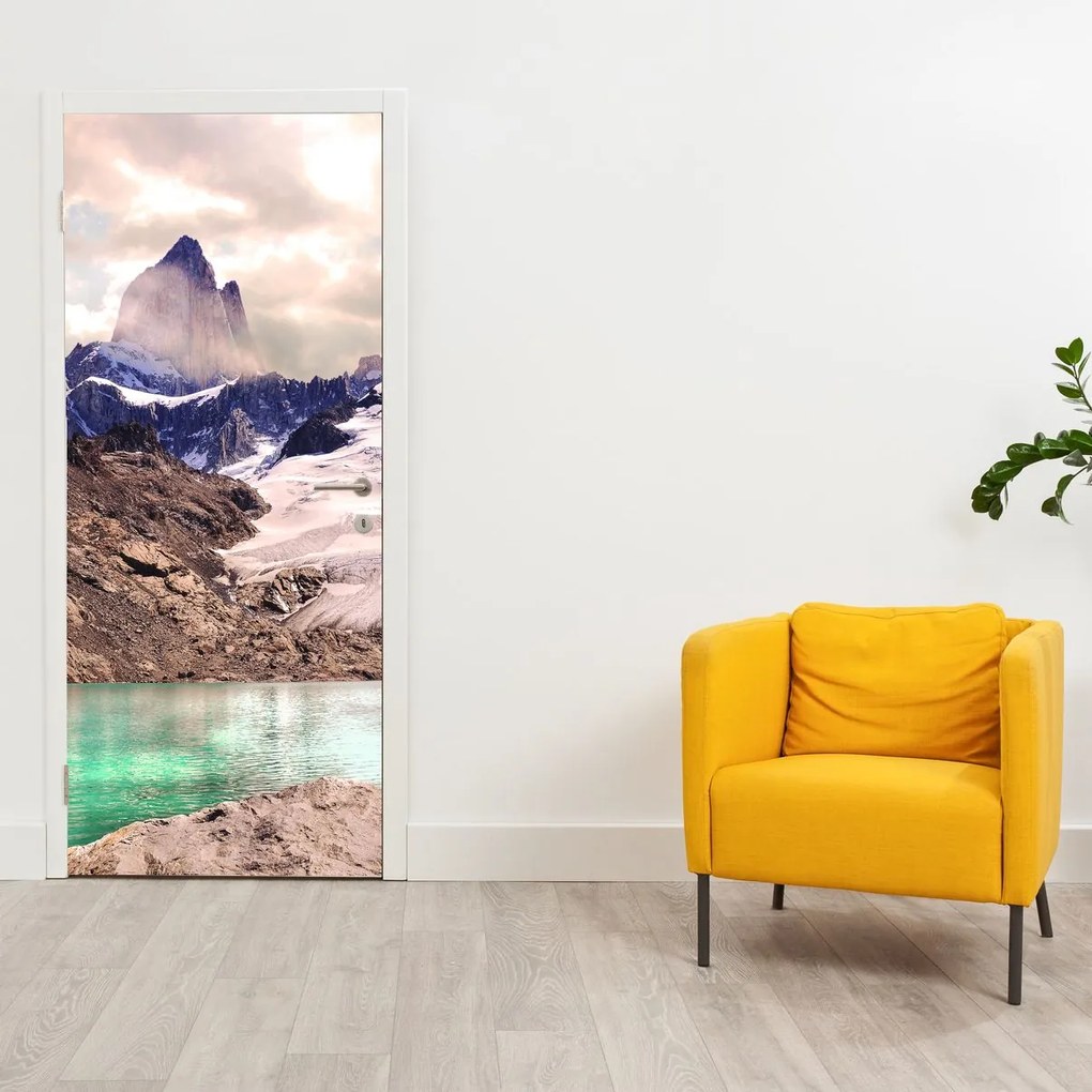 Fototapeta na drzwi - Górskie jezioro (95x205cm)