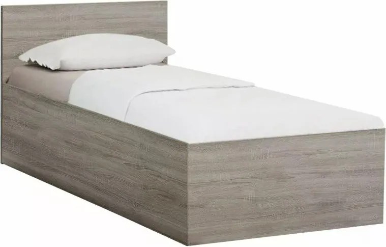 Łóżko SOFIA 80 x 200 cm, dąb truflowy Stelaż: Ze stelażem listwowym rolowanym elastycznym, Materac: Materac Coco Maxi 20 cm