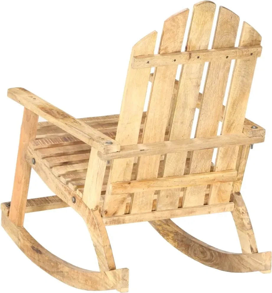 Drewniane bujane krzesło ogrodowe F4-G13