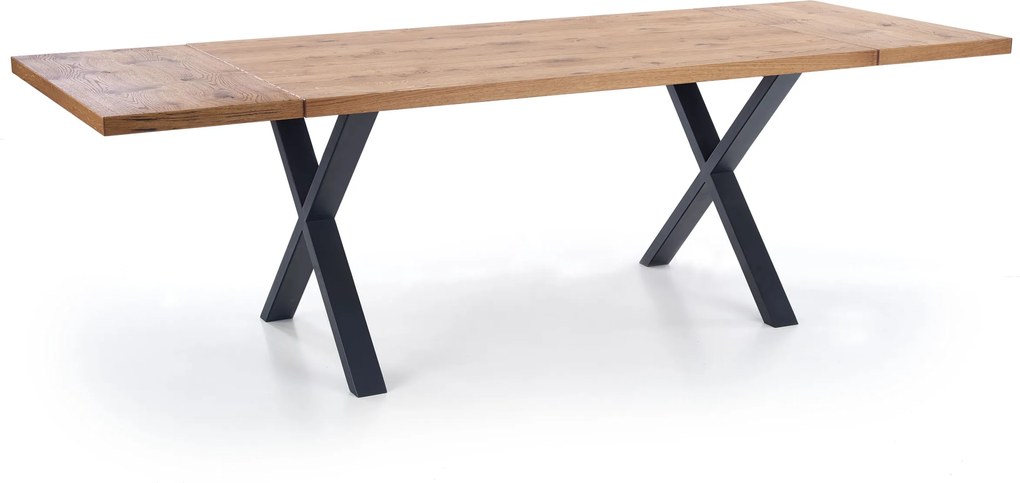 Rozkładany stół Xavier z blatem w okleinie naturalnej