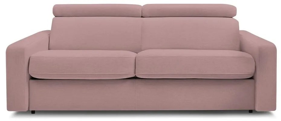 Różowa rozkładana sofa 215 cm Monaco – Bobochic Paris