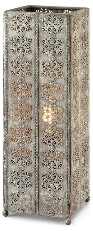 Szara lampa stołowa Markslöjd Agra, wys. 33,5 cm
