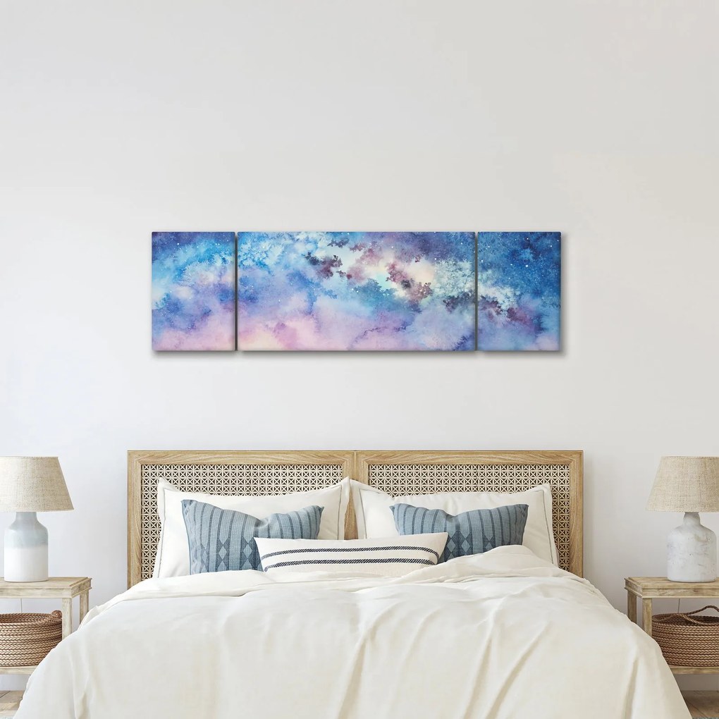Obraz - Droga Mleczna, akwarela (170x50 cm)