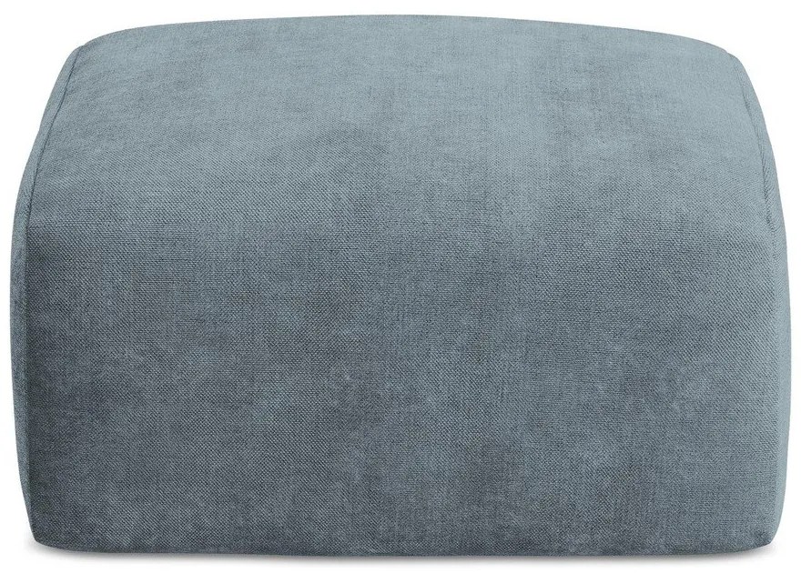 Niebieski podnóżek z tkaniny szenilowej Leila – Makamii