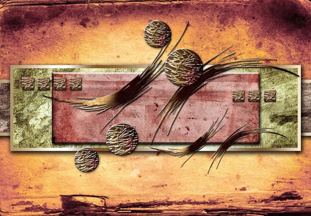 Fototapeta - Abstrakcja, afrykańska inspiracja (196x136 cm)