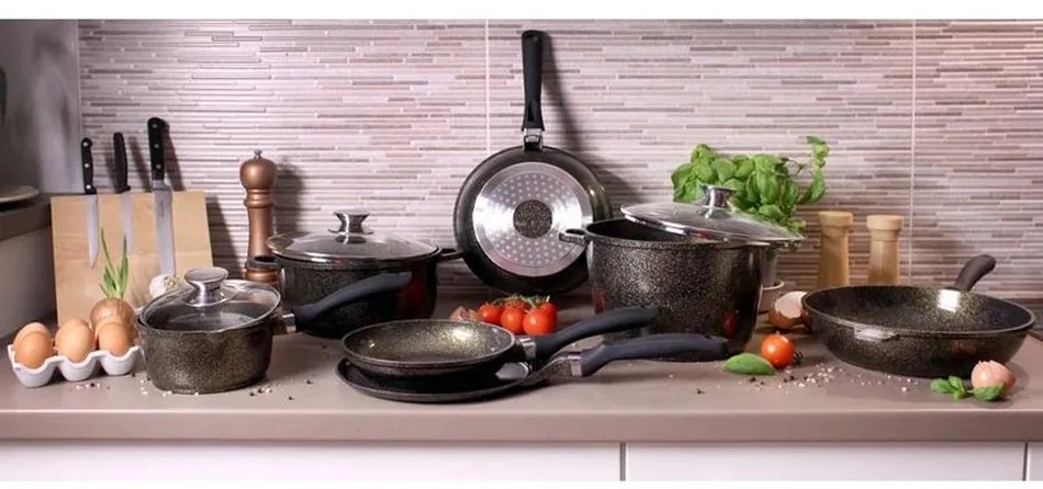 Kitchisimo Głęboka patelnia, średnica 24 cm, stopaluminium