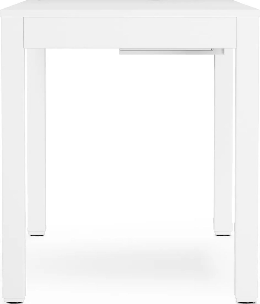 Biurko regulowane elektrycznie podnoszone białe, 120x63 cm: EVAN