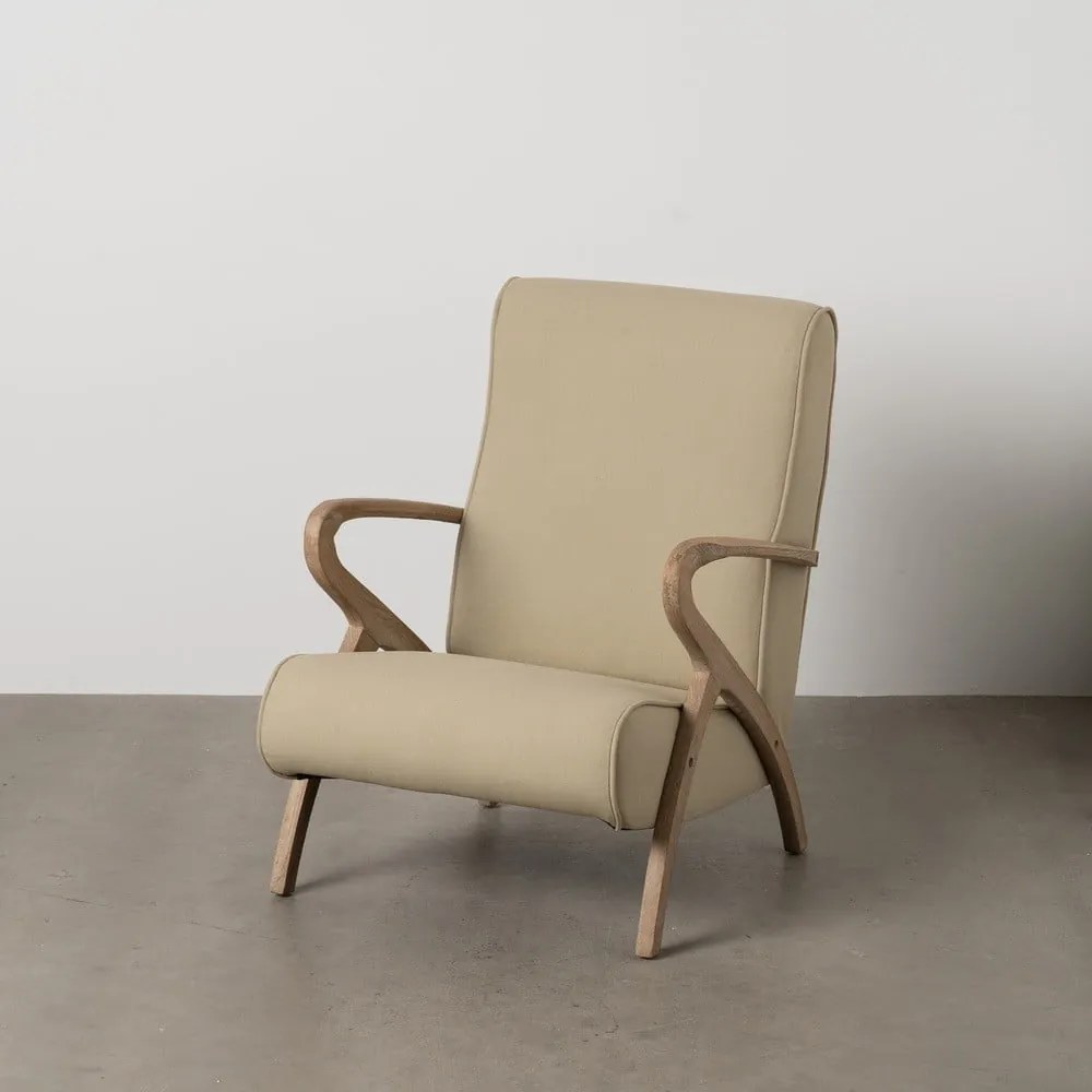 Beżowy fotel Weave – Ixia