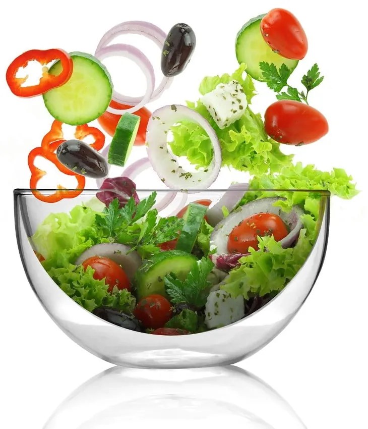 Szklana misa do serwowania z podwójną ścianką Vialli Design Double, 500 ml