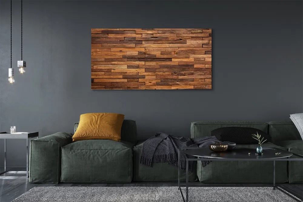 Zdjęcie na płótnie Kompozycja Drewnianych Paneli