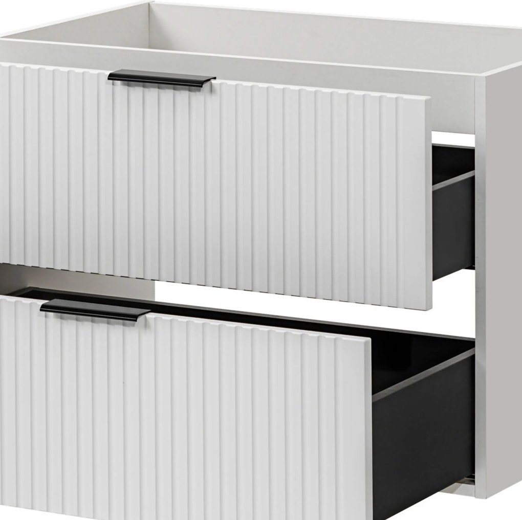 Szafka wisząca podumywalkowa biała 80 x 46 cm ASTROS White