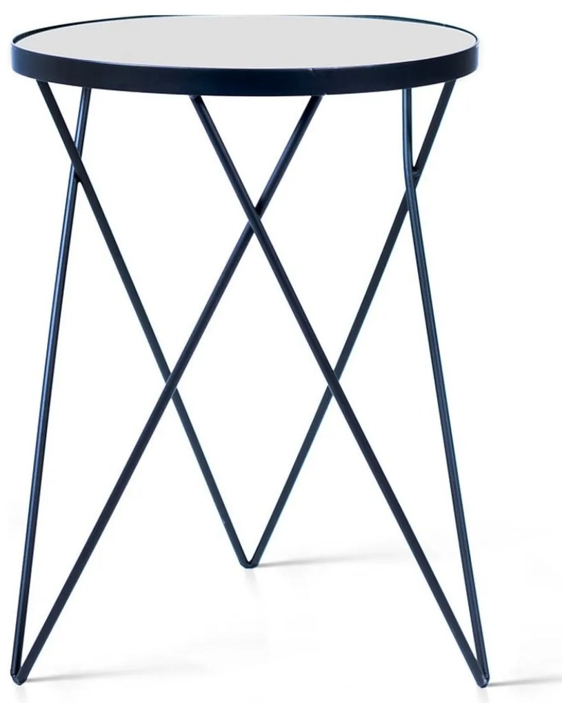 Stolik pomocniczy EMILY Ø 35,5 cm, czarny