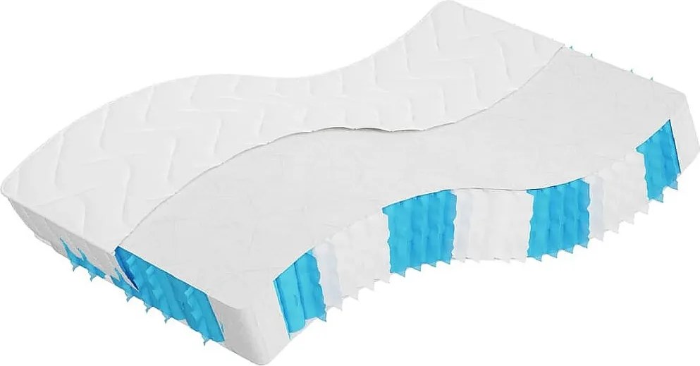 Materac kieszeniowy średniej twardości 140x200 cm Optymalny komfort i precyzyjne wsparcie dla spokojnego snu