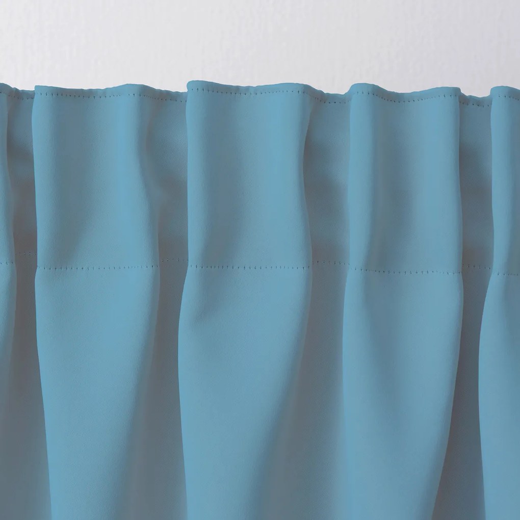 Zasłona zaciemniająca na taśmie marszczącej  niebieski 140 x 280 cm 1 szt.