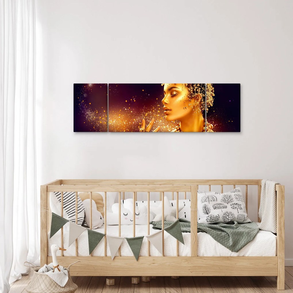 Obraz - Złota Królowa (170x50 cm)