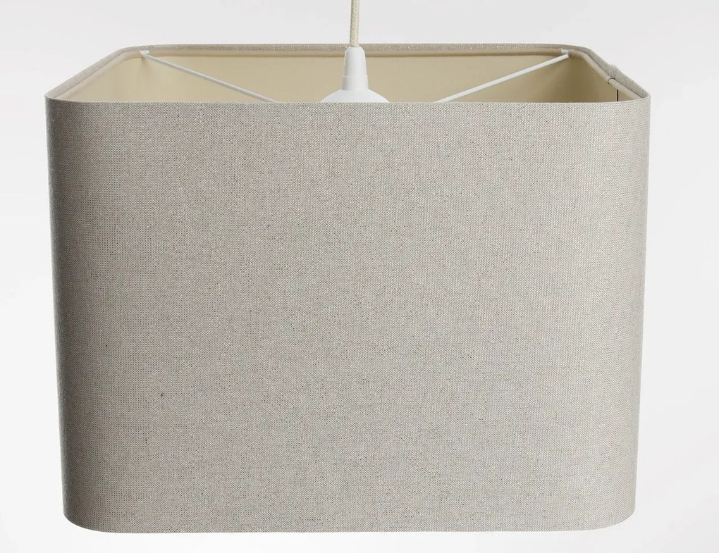 Lampa wisząca KWADRO LEN 007-40w20 jasnobeżowa BPS KONCEPT