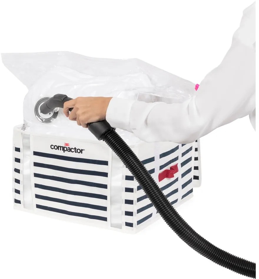 Pojemnik na ubrania Compactor Medium Mariniere 3D Vacuum Bag, 125 l