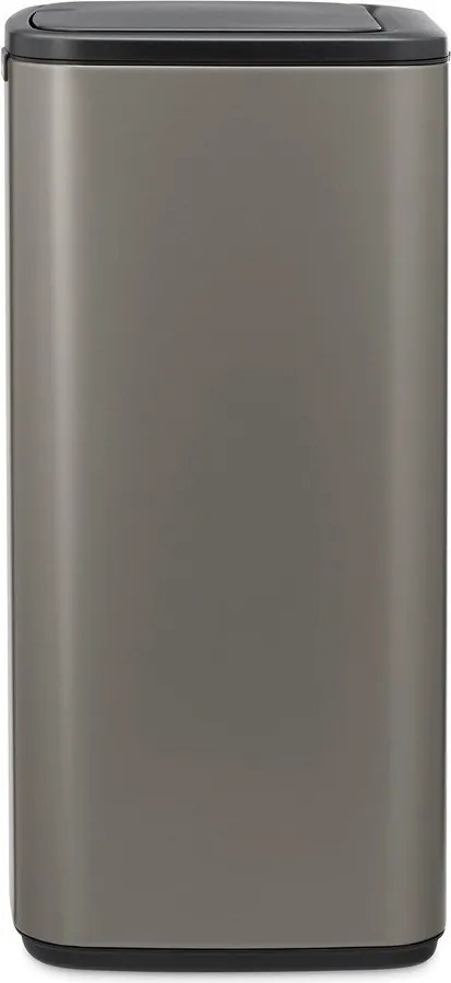 Szary stalowy kosz na śmieci otwierany na dotyk 30 l Bo Touch – Brabantia