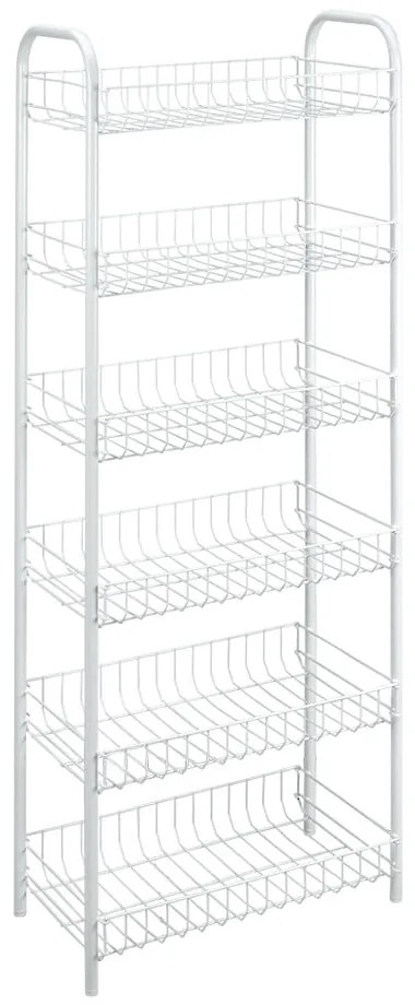 Biały metalowy regał do garażu 41x104 cm Monaco – Metaltex