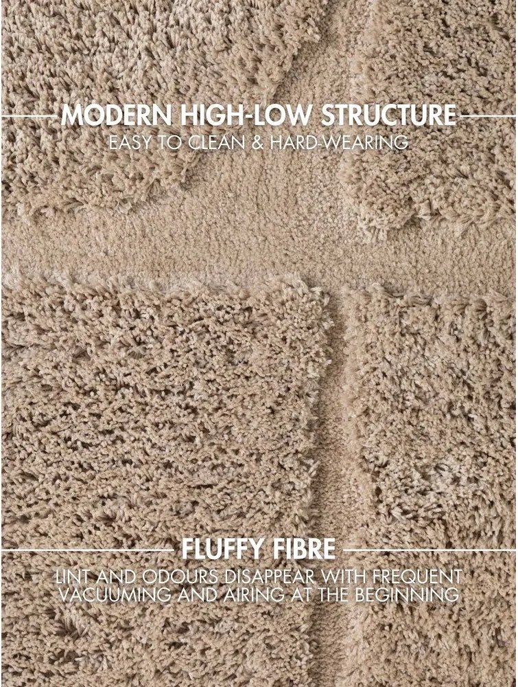 Beżowy dywan tkany ręcznie 200x300 cm Lambeth Jasper – Ted Baker