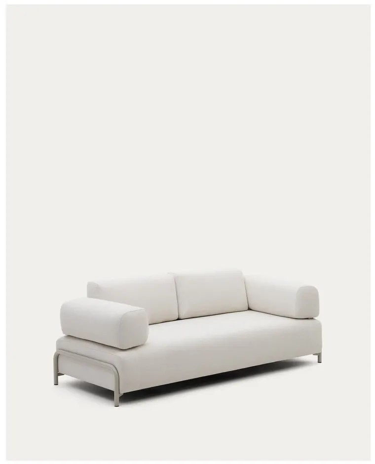 Beżowa sofa modułowa z tkaniny szenilowej 232 cm Compo – Kave Home