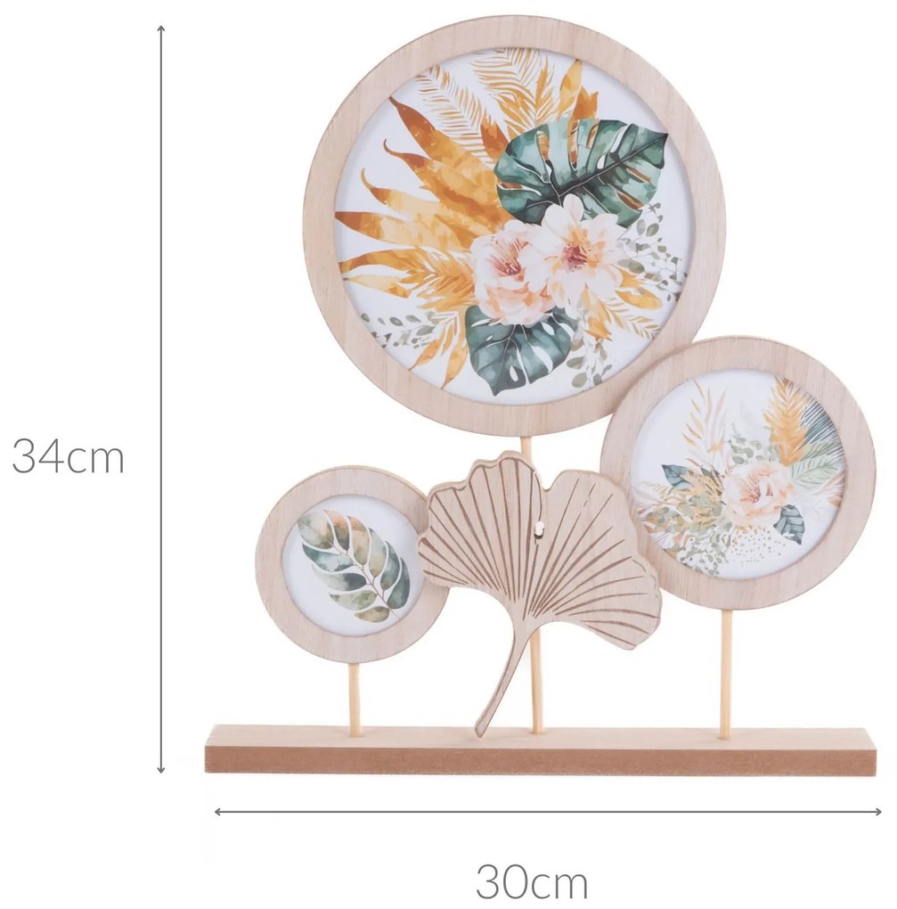 Ramka na 3 zdjęcia, okrągła, Ø 7,5 cm, Ø 10,5 cm, Ø 17 cm