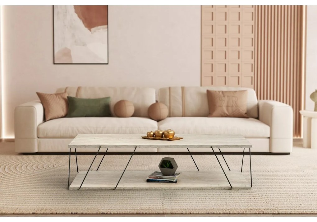 Stolik konferencyjny Labranda Travertine and Black
