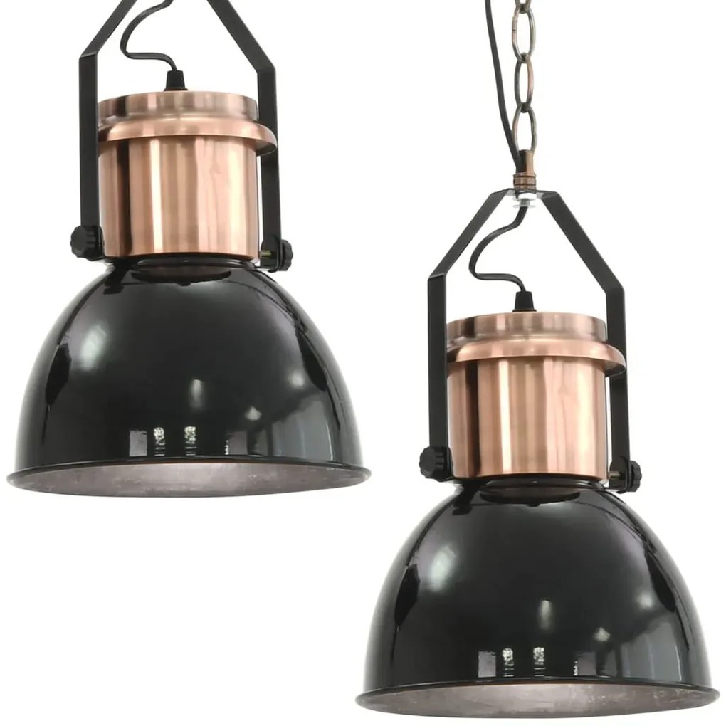 Czarna lampa wisząca w stylu loftowym 2 sztuki - EX156 P1-H59