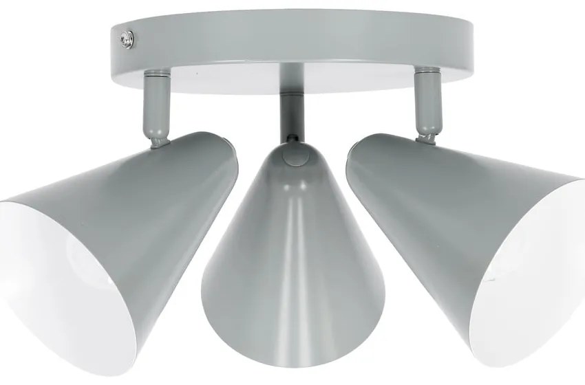 Niebieska lampa sufitowa z metalowym kloszem 34x34 cm Amor – Candellux Lighting