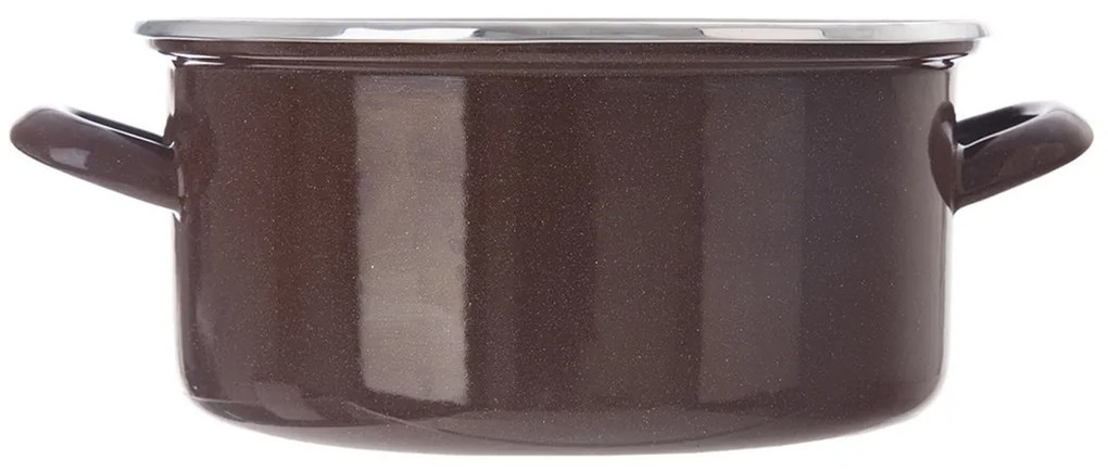 Orion Emaliowany rondel z obrzeżem Brown, 5 l, 5 l