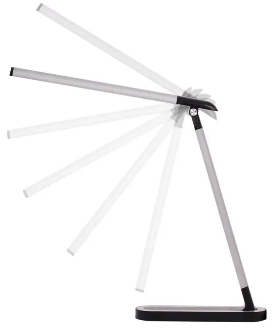 Czarno-srebrna lampka biurkowa LED - 5X A362 R7-B67