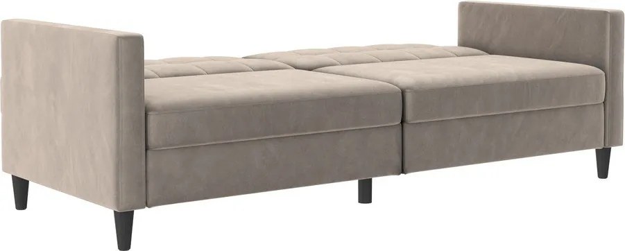 Beżowa aksamitna sofa 203 cm Hartford – Støraa